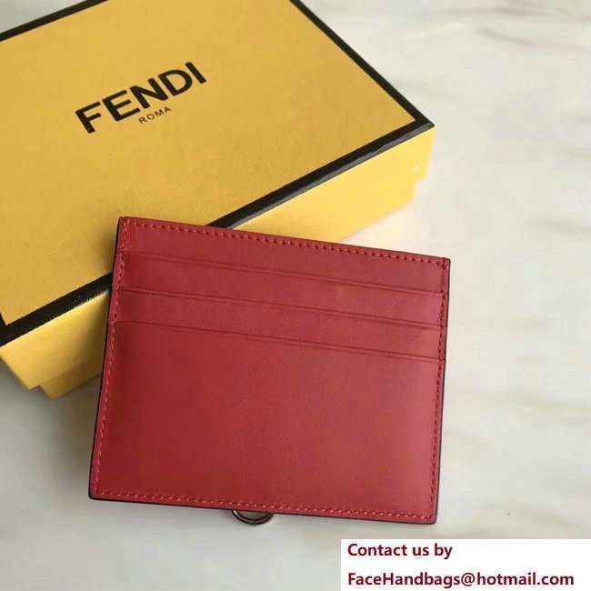 Fendi By The Way Card Holder Red 2018