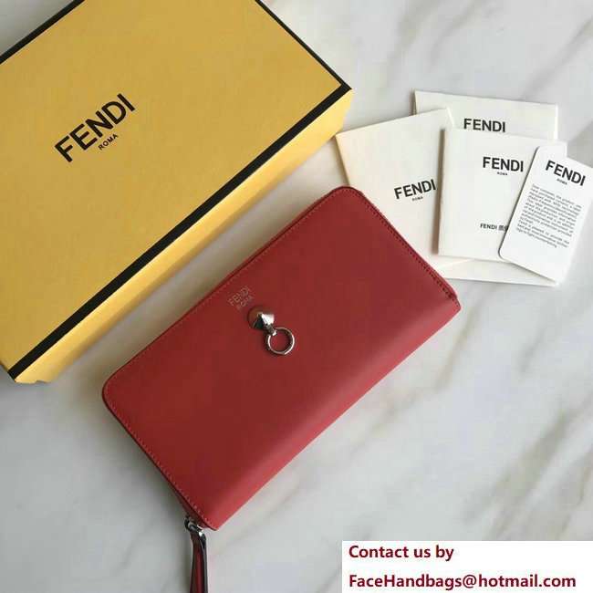 Fendi Continental By The Way Zip Around Wallet Red 2018