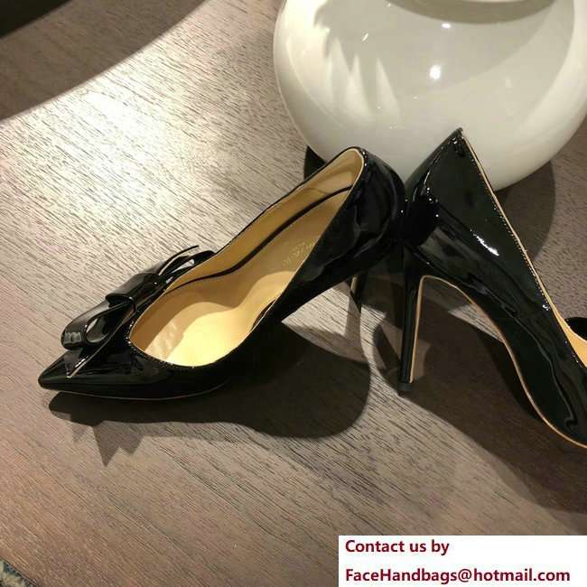 Gianvito Rossi Heel 10.5cm Kyoto Pumps Patent Black 2018