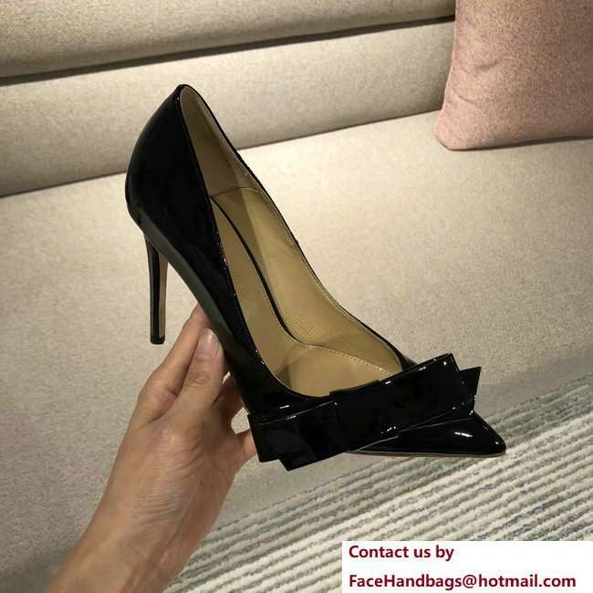 Gianvito Rossi Heel 10.5cm Kyoto Pumps Patent Black 2018