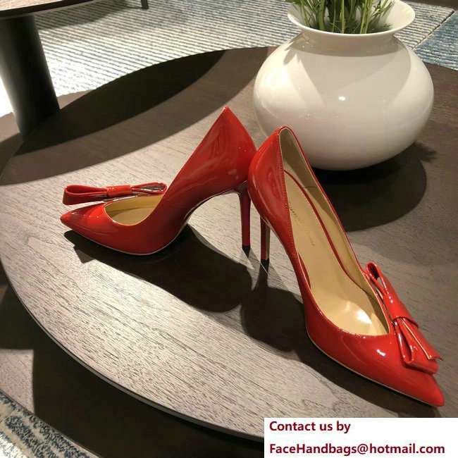 Gianvito Rossi Heel 10.5cm Kyoto Pumps Patent Red 2018