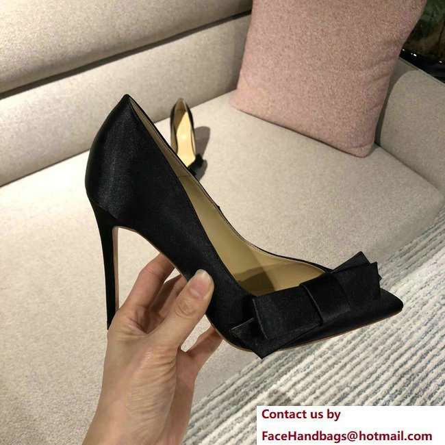 Gianvito Rossi Heel 10.5cm Kyoto Pumps Satin Black 2018