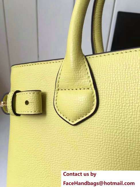 Mulberry Medium Banner Tote Bag Yellow in Leather and House Check