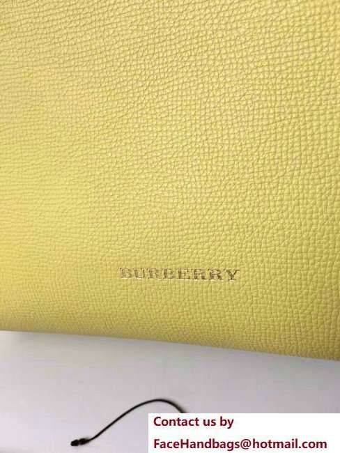 Mulberry Medium Banner Tote Bag Yellow in Leather and House Check