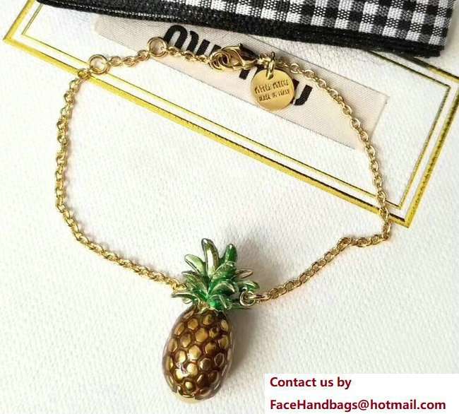 Miu Miu Pineapple Bracelet 2018