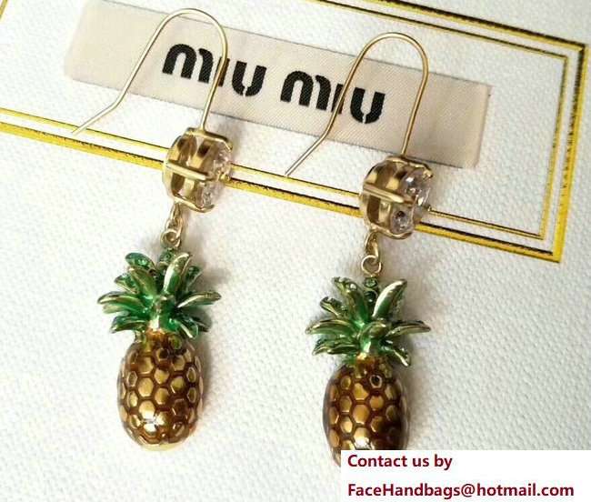 Miu Miu Pineapple Earrings 2018