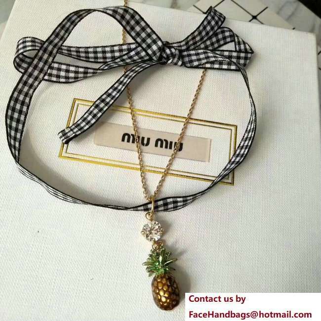 Miu Miu Pineapple Necklace 2018