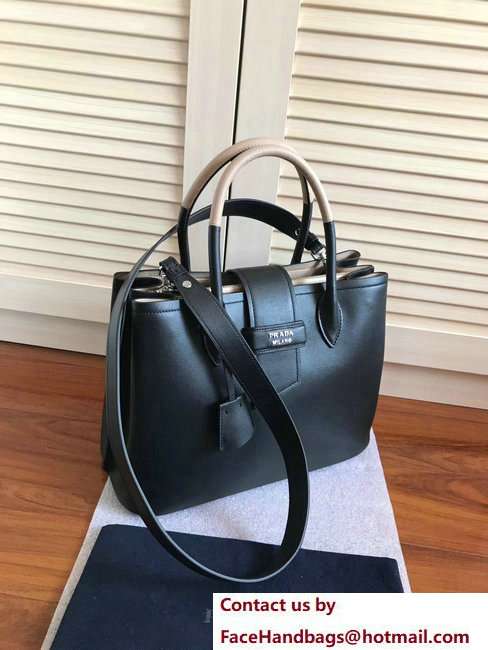 Prada Top Handle Tote Shoulder Bag 1BG148 Black Resort 2018