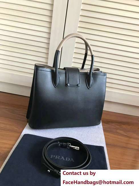 Prada Top Handle Tote Shoulder Bag 1BG148 Black Resort 2018