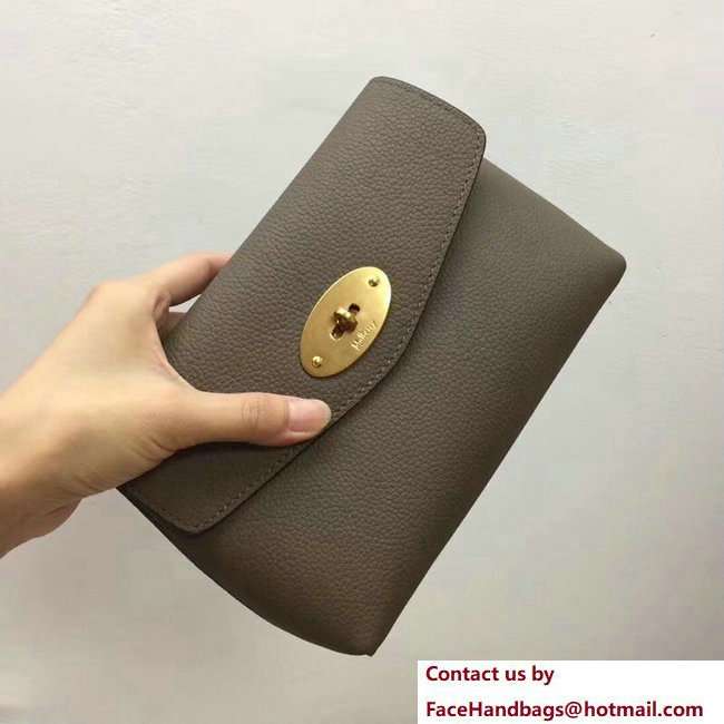 Mulberry Small Grain Leather Darley Cosmetic Pouch Clutch Bag Camel 2018