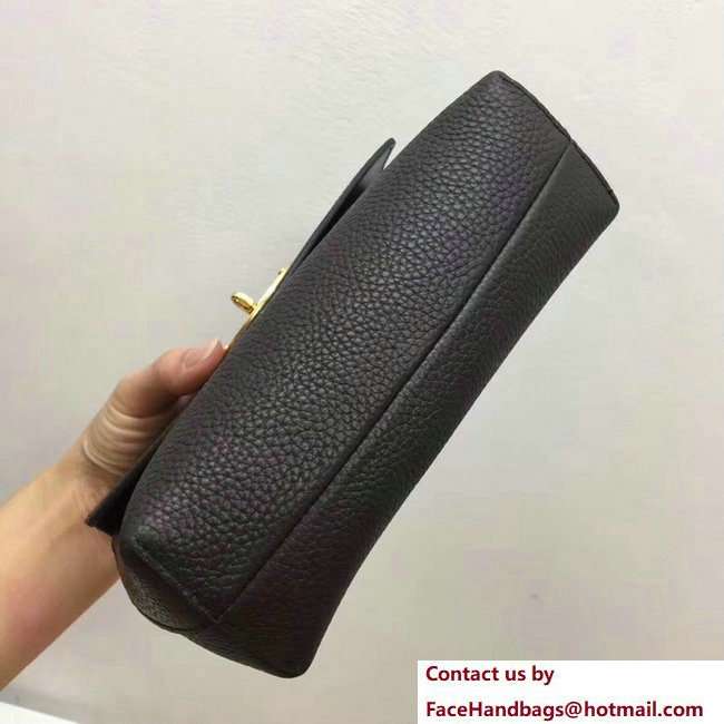 Mulberry Small Grain Leather Darley Cosmetic Pouch Clutch Bag Coffee 2018