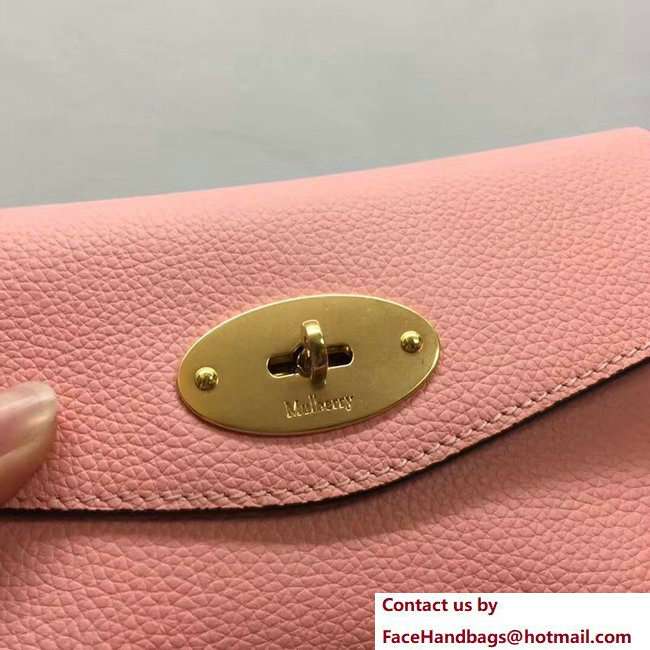 Mulberry Small Grain Leather Darley Cosmetic Pouch Clutch Bag Pink 2018