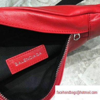 Balenciaga Nappa Leather B. Belt Pack Bag Red