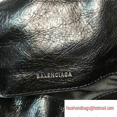 Balenciaga Nappa Leather B. Shoulder Bag Black