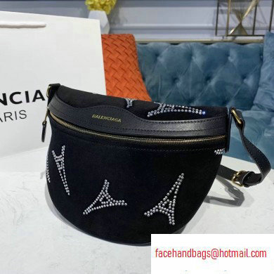 Balenciaga Souvenirs XXS Belt Pack Bag Black/Tower