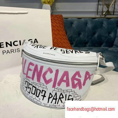 Balenciaga Souvenirs XXS Belt Pack Bag Graffiti White/Multicolor