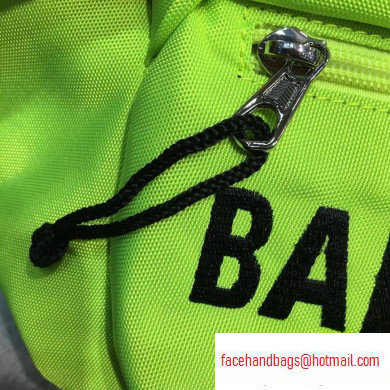 Balenciaga Wheel Logo Nylon Belt Pack Bag Fluo Green