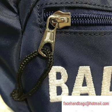 Balenciaga Wheel Logo Nylon Belt Pack Bag Navy Blue