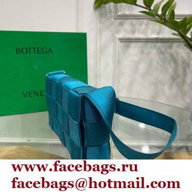 Bottega Veneta Intreccio Cassette Cross-body Bag Webbing Blue 2021