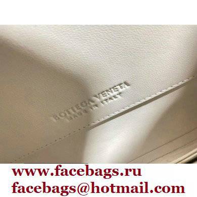 Bottega Veneta Mount Medium Leather Envelope Bag White 2021