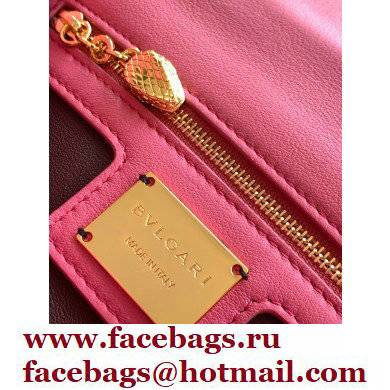 Bvlgari Serpenti Cabochon Crossbody Bag 22.5cm with Detachable Shoulder Strap Pink 2021