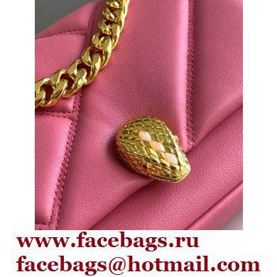 Bvlgari Serpenti Cabochon Crossbody Bag 22.5cm with Detachable Shoulder Strap Pink 2021