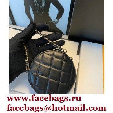 Chanel Camellia Clutch with Chain Bag AP2121 Black 2021