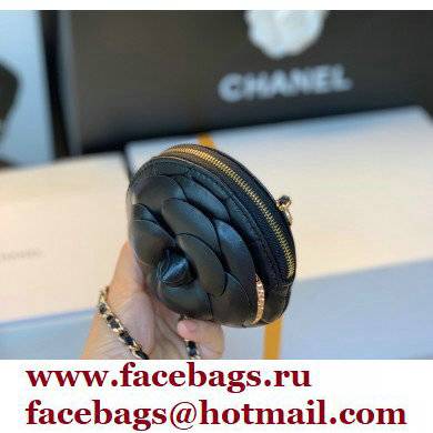 Chanel Camellia Clutch with Chain Bag AP2121 Black 2021