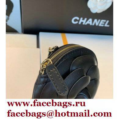 Chanel Camellia Clutch with Chain Bag AP2121 Black 2021