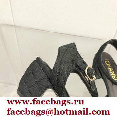 Chanel Camellia Open Shoes Slingbacks G38365 Grosgrain Black/White 2021