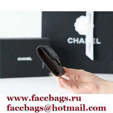 Chanel Classic Small Flap Wallet AP0231 in Original Grained Calfskin Black/Gold