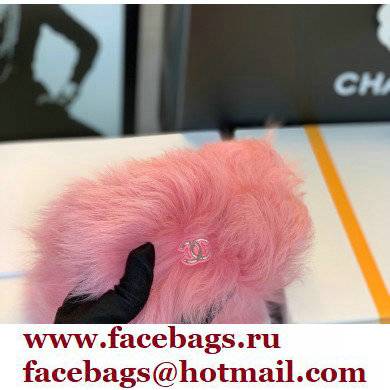 Chanel Lambskin Card Holder with Jewel Hook AP2397 Shearling Pink 2021