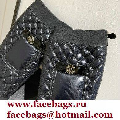 Chanel Mixed Fibers Heel 5cm High Boots G38428 Black 2021