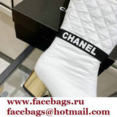 Chanel Mixed Fibers Heel 5cm High Boots G38428 White 2021