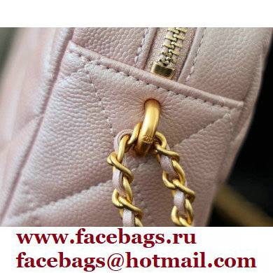 Chanel Pearl Calfskin Camera Bag AS2856 in Original Quality Pink 2021