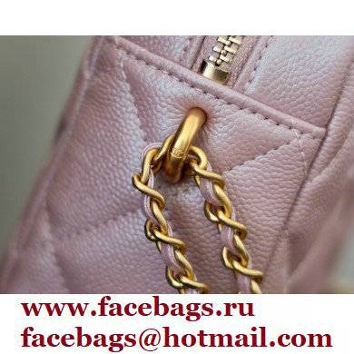 Chanel Pearl Calfskin Camera Bag AS2856 in Original Quality Pink 2021