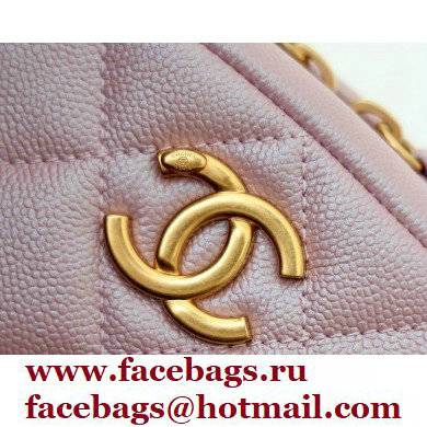 Chanel Pearl Calfskin Vertical Camera Bag AS2857 in Original Quality Pink 2021