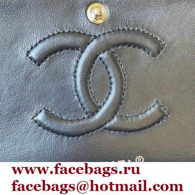 Chanel Tweed Sequins Medium Classic Flap Bag Gray 2021