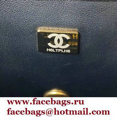 Chanel Tweed Small Classic Flap Bag AS2819 Black 2021