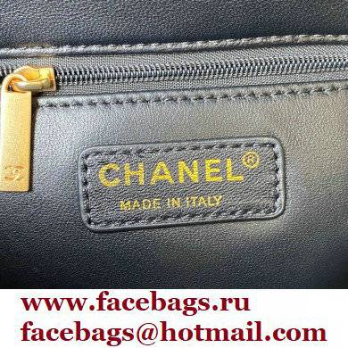 Chanel Tweed Small Classic Flap Bag AS2819 Black 2021