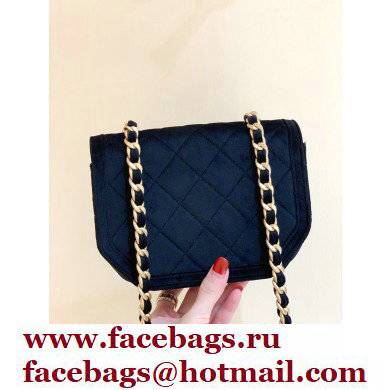 Chanel Velvet Mini Flap Bag AS2597 in Original Quality Black 2021