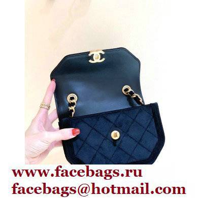 Chanel Velvet Mini Flap Bag AS2597 in Original Quality Black 2021