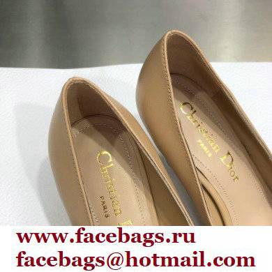 Dior Heel 9cm Calfskin Rhodes Pumps Nude 2021