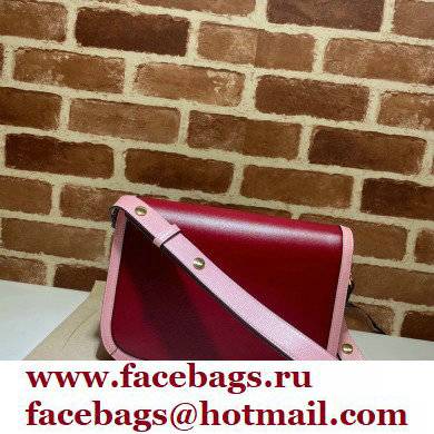 Gucci Horsebit 1955 Small Shoulder Bag 602204 Leather Red/Pink 2021