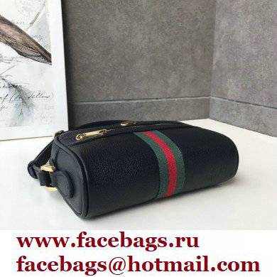 Gucci Ophidia GG Mini Bag with Web 517350 Leather Black 2021