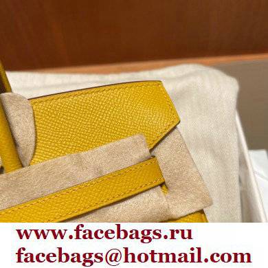 Hermes Birkin 25cm Bag jaune amber in Original epsom Leather