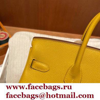 Hermes Birkin 25cm Bag jaune amber in Original epsom Leather