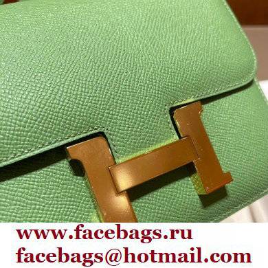 Hermes Constance 18 in original Epsom Leather vert criquet with gold Hardware