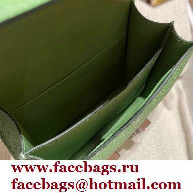 Hermes Constance 18 in original Epsom Leather vert criquet with silver Hardware