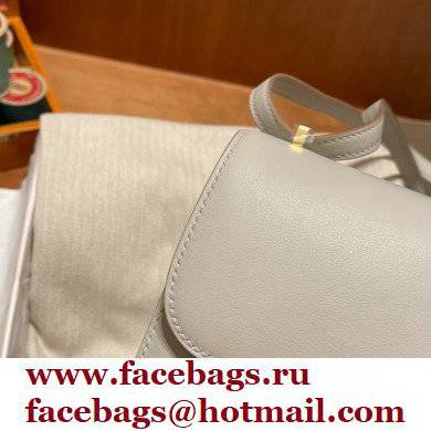 Hermes Constance 18 in original swift Leather gris perle with silver Hardware handmade